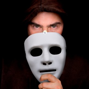 Máscara Asesino Sin Expresión Halloween Mimo Disfraz AF69